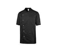 BP 1599-485-32 Gourmet Veste de cuisine à manches courtes en coton et polyester Noir Taille XL