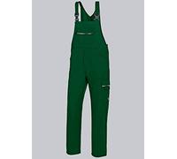 BP 1604-559-74-56L Salopette stretch à bretelles avec fixations à clips, 245 g/m² mélange de tissus Vert moyen, 56 l