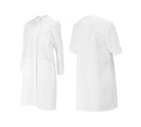 BP 1614-130-21-50n Manteau pour femme à manches longues et col montant en pur coton Blanc 205,00 g/m²