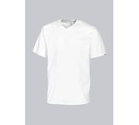 BP 1618-171-21-L T-Shirt Mixte Manches Courtes Col V Longueur 70 cm 180,00 g/m² Mélange de Tissus Blanc L