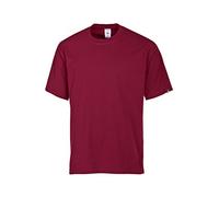 BP 1621-171-82-4XL T-shirt mixte à col rond et manches courtes Rouge bordeaux Longueur 70 cm 180,00 g/m²