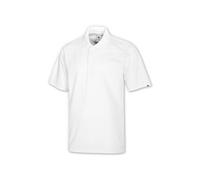 BP 1625-181-21-6XL - Polo Mixte - Manches 1/2 - Col polo avec bouton-pression dissimulé - 70 cm - 220,00 g/m² - Mélange de tissus blanc - 6XL