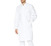 BP 1626-130-21-48n Manteau pour homme à manches longues Col montant 205 g/m² pur coton Blanc 48n
