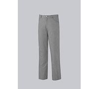 BP 1643-801-33-XLn, Pantalon unisexe, style jeans avec élastique réglable au dos 215,00 g/m², mélange de tissu à carreaux noir-blanc, XLn