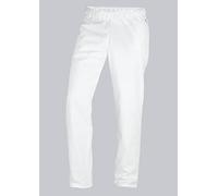 BP 1645-130-21-Ll Pantalon Unisexe de Travail avec élastique à la Taille 205,00 gm² Pur Coton Blanc LL