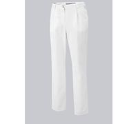 BP 1647-400-21-58n Pantalon pour femme avec plis et poches 215,00 g/m² Mélange de tissus Blanc 58n