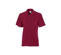 BP 1648-181-82-M Polo pour femme à manches 1/2 Col polo avec boutonnière, 64 cm 220,00 g/m² Mélange de tissu, Bordeaux, M