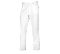 BP 1651-686-21-Sl, Jean unisexe, style jeans avec poches multiples 230,00 g/m², mélange de tissu avec stretch blanc, Sl