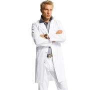 BP 1656-400-21-2XLn Manteau unisexe à manches longues col à revers 215 g/m² Mélange de tissus Blanc 2XLn
