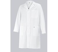 BP 1656-400-21-3XLn, Manteau unisexe, Manches longues, col avec revers 215,00 g/m², mélange de tissu blanc, 3XLn