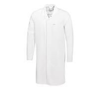 BP 1673-500-21-XLs Manteau unisexe à manches 1/1 avec fente réglable au niveau des poignets, 210,00 g/m² Mélange de tissu, blanc, XLs