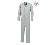 BP 1676-558-51-Ml Combinaison unisexe à manches 1/1 avec fente réglable au niveau des poignets et taille élastique réglable, mélange de tissus 245 g/m², gris clair, taille Ml