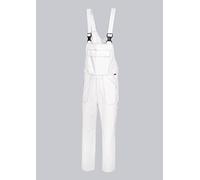 BP 1681-558-21-2XLl Salopette de travail unisexe avec taille élastique réglable 245,00 g/m² Mélange de tissus, blanc, 2XLl