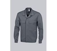 BP 1682-558-53-Sl Veste de travail unisexe manches 1/1 avec fermeture à pression réglable 245 g/m² Gris foncé Sl