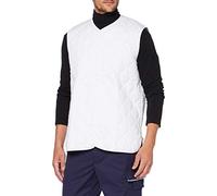 BP 1683-665-21 Gilet matelassé unisexe sans manches, col en V, 500,00 g/m², mélange de tissu, blanc, taille Mn