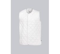 BP 1683 665 Gilet matelassé unisexe en tissu mélangé résistant Blanc Taille XS