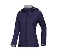 BP 1687-571-0890-Sn Veste softshell 100% polyester pour femme avec capuche zippée et réglable en largeur Aubergine Taille Sn