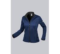 BP 1695-571-110-M Veste softshell pour femme Col montant Fermeture Éclair avant 255 g/m² 100% polyester Bleu nuit M