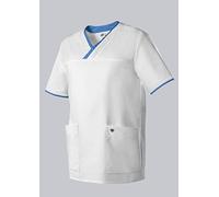 BP 1701-485-2106 Sac à enfiler pour elle et lui, Coupe moderne, 50% coton/50% polyester, Blanc/bleu azur, taille 3XL