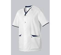 BP 1703-485-2110 Casack pour elle et lui, Coupe normale, 50% Coton/50% Polyester, Blanc/Bleu nuit, Taille Sn