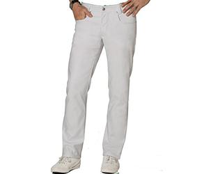 BP 1733-687-21 Jean pour homme, tissu extensible, 300,00 g/m², mélange de tissu élastique, blanc, taille 34/32