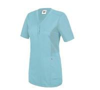 BP 1738-435-111-2XL Tunique confortable pour femme, manches 1/2, inserts piqués et système de lifting, mélange de tissus 180 g/m², océan, 2XL
