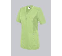 BP 1738-435-78-3XL Tunique confortable pour femme, manches 1/2, empiècements piqué et système de levage des bras, mélange de tissu 180,00 g/m², vert clair, 3XL
