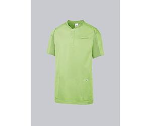 BP 1739-435-78-XS Tunique confortable unisexe à manches 1/2 avec empiècements piqué et système de levage des bras, mélange de tissu 180,00 g/m², vert clair, XS