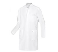BP 1747-684-21-52n Blouse de médecin pour homme à manches longues avec empiècements stretch 200 g/m² Blanc 52 N