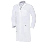 BP 1753-130-0021-44l Blouse de médecin à manches longues pour homme avec système de levage à bras longues 205 g/m² pur coton Blanc 44 l