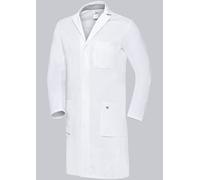 BP 1753-130-0021-54n Blouse de médecin à Manches Longues pour Homme, 205 g/m², Pur Coton, Blanc, 54n
