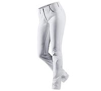 BP 1755-311-0021-30/34 Jean Coupe ajustée en Tissu Extensible pour Femme, 65% Coton, 30% Polyester, 5% élasthanne, Blanc, Taille 30/34