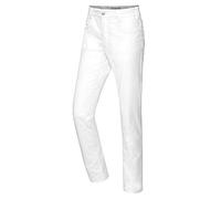 BP 1756-311-0021-33/32 Mélange de tissus avec jeans stretch slim pour homme, 65% coton, 30% polyester, 5% élasthanne, blanc, taille 33/32