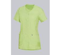 BP 1764-241-0078-XSn Tunique en tissu super léger pour femme, 49% coton, 48% polyester, 3% élastoléfine, vert clair, taille XSn