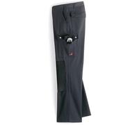 BP 1788-555-81-60n, pantalon de travail, avec fermeture à double bouton 295,00 g/m², mélange de tissu rouge/noir, 43/44n
