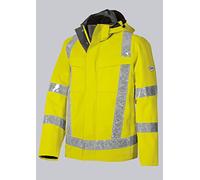 BP 1802-720-56-54L Salopette à bretelles stretch avec fixations à clip 305 g/m² Coton renforcé Anthracite/bleu nuit 54 l