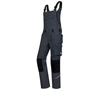 BP 1804-720-5332-58n Salopette stretch avec fixations à clip, coton renforcé 305 g/m², gris foncé/noir, 58n