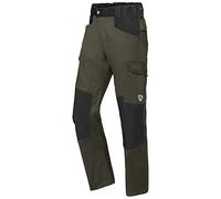 BP 1826-033-7332-37/38s Mélange de tissu avec pantalon de travail stretch pour hommes, taille plus haute dans le dos, 70% coton/28% polyester/2% élasthanne, olive/noir, 37/38S Taille