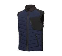 BP 1832-801-1432-XSn Gilet thermique rembourré avec doublure thermique matelassée 100% polyester Bleu nuit/noir Taille XSn