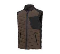 BP 1832-801-4832-Mn Gilet thermique rembourré avec doublure thermique matelassée 100% polyester Marron/noir Taille Mn