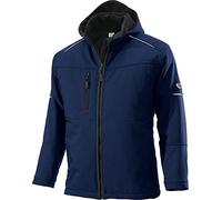 BP 1868-572-110-3XL Veste softshell à col montant avec fermeture Éclair avant 300,00 g/m² 100% polyester, bleu nuit, 3XL