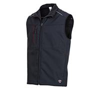 BP 1870-572-32 Gilet softshell à col montant, fermeture Éclair à l'avant 300 g/m², 100% polyester, noir Taille S