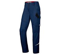 BP 1981-570-110 Pantalon de travail fin pour femme - Silhouette mince - Tissu extensible - Taille élastique - 65% polyester, 35% coton - Coupe longue - Taille : 44 L - Couleur : bleu nuit