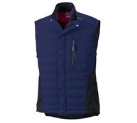 BP 1986-570-110 Gilet thermique - Silhouette élancée - Col montant - Doublure thermique - 65% polyester, 35% coton - Coupe standard - Taille : S - Couleur : bleu nuit