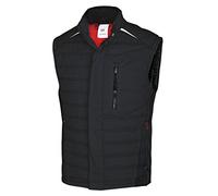 BP 1986-570-32 Gilet thermique - Silhouette fine - Col montant - Doublure thermique - 65% polyester, 35% coton - Coupe standard - Taille : XS - Couleur : noir
