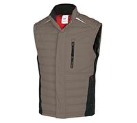 BP 1986-570-50 Gilet thermique - Silhouette élancée - Col montant - Doublure thermique - 65% polyester, 35% coton - Coupe standard - Taille : L - Couleur : noyer