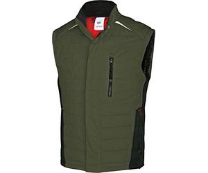 BP 1986-570-73 Gilet thermique Coupe ajustée Col montant Doublure thermique 65% polyester, 35% coton Coupe standard Taille XL Couleur olive