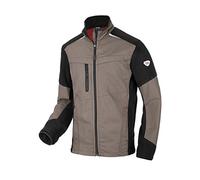 BP 1992-570-50 Veste de travail hybride - Col montant doublé - Manches ergonomiques - Polyester pur - Coupe longue - Taille : 52/54 l - Couleur : noyer/noir