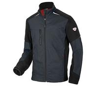 BP 1992-570-56 Veste de travail hybride - Col montant doublé - Manches ergonomiques - Polyester pur - Coupe longue - Taille : 52/54 l - Couleur : anthracite