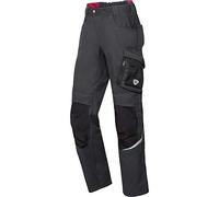 BP 1998-570-5632 Pantalon de travail avec poches genouillères - Silhouette mince - Sangle arrière élastique - 65% polyester, 35% coton - Coupe courte - Taille : 56n - Couleur : anthracite/noir